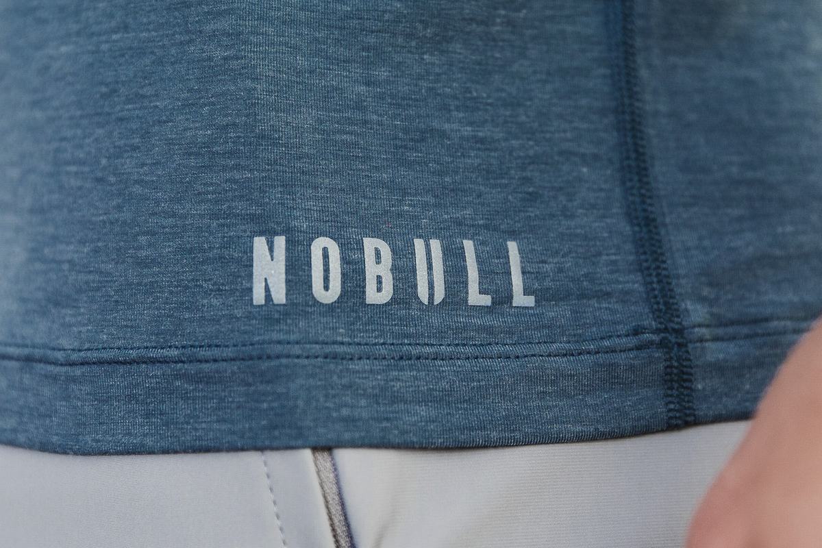 Nobull V-Neck Men's T Shirts Deep Turquoise | Australia (LN2736)